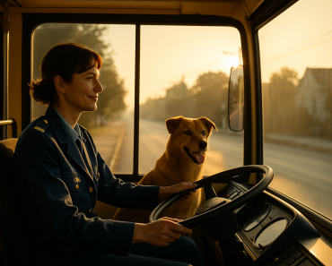 Dog Waits at Bus Stop Every Day — When the Driver Follows Him, She Bursts Into Tears